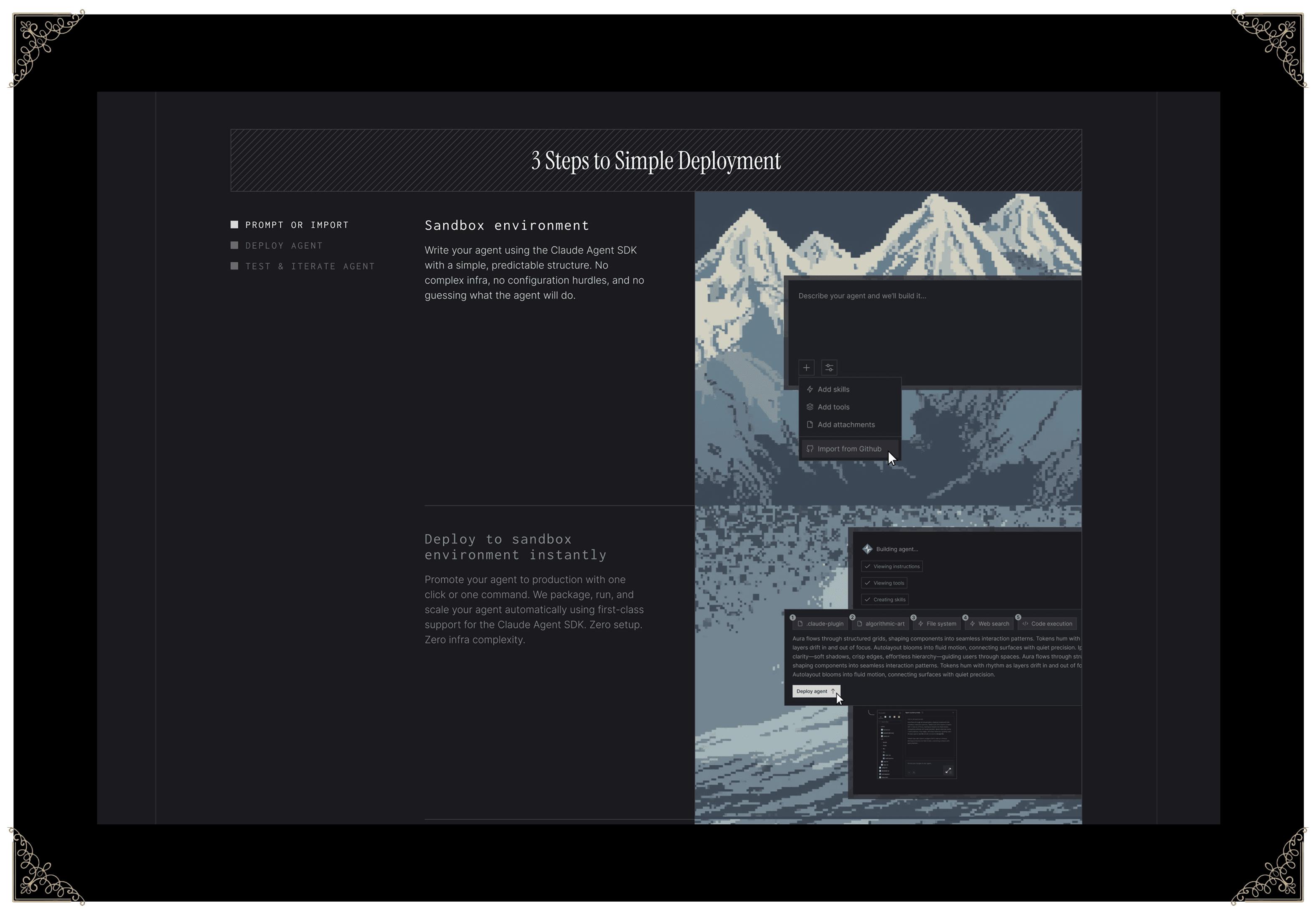Castari platform features and dashboard