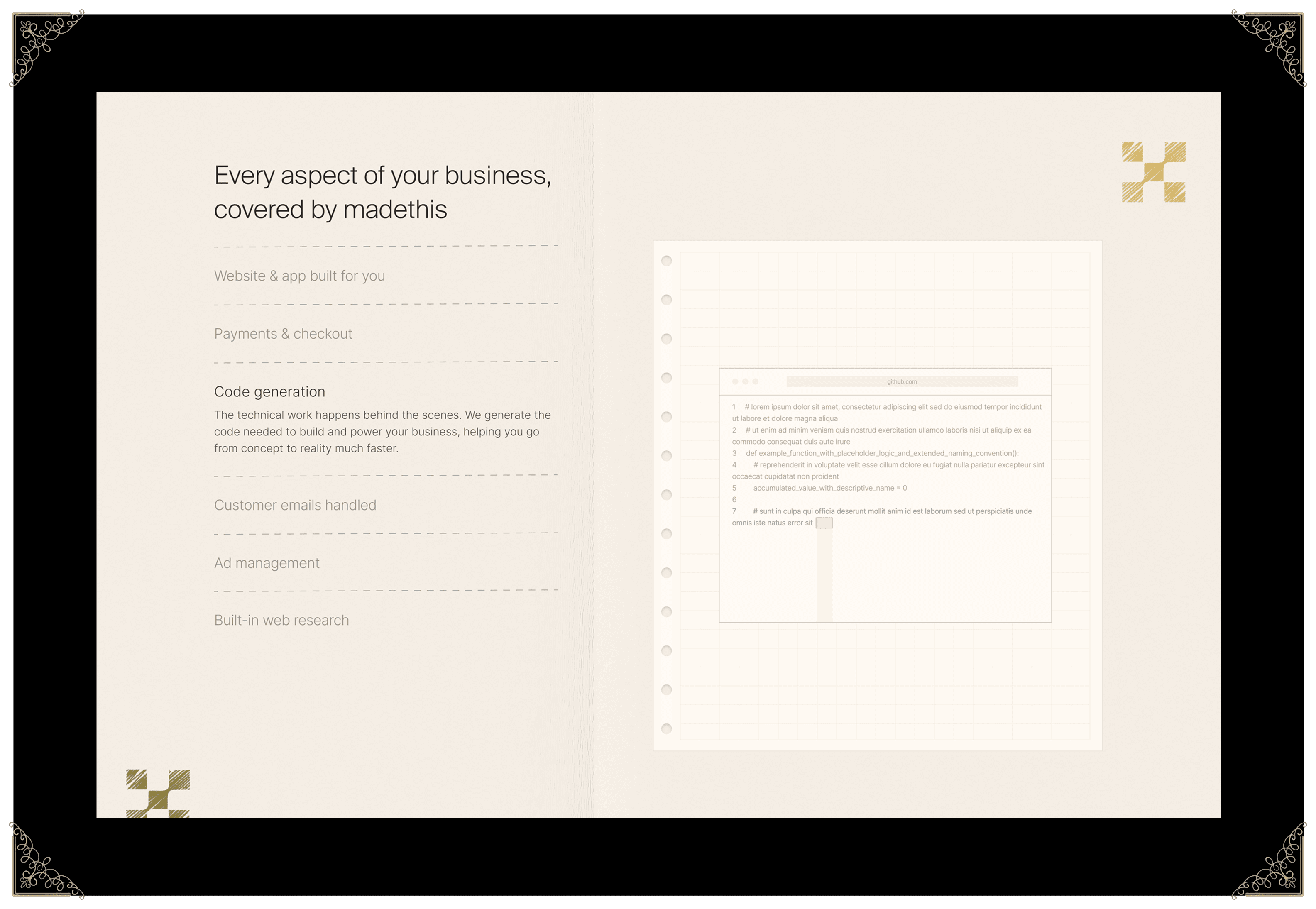 MadeThis dark interface and dashboard design