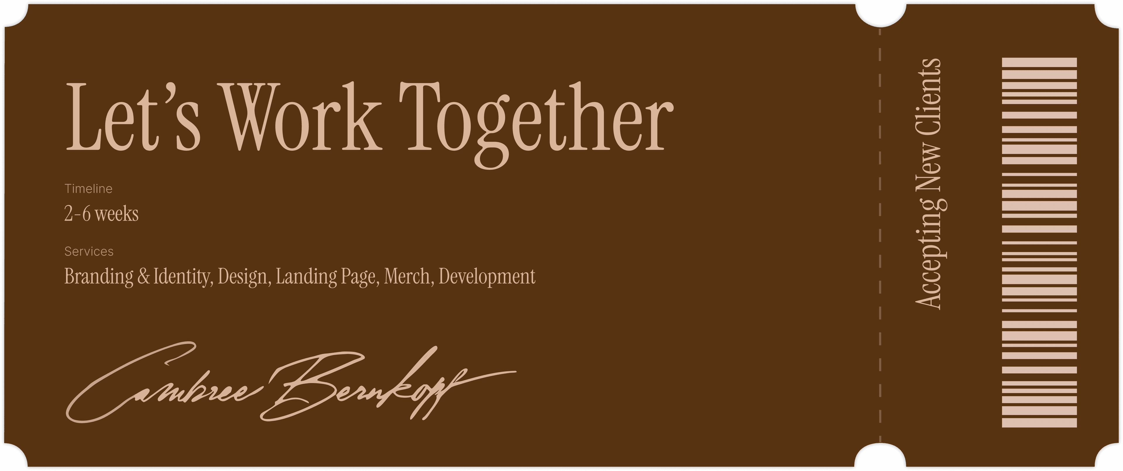 Let's Work Together - Accepting New Clients